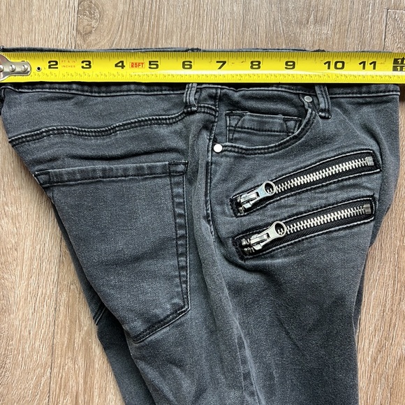 Bullhead Denim Junior’s Edgy Gray Skinny Jeans Size 24 - Picture 15 of 16